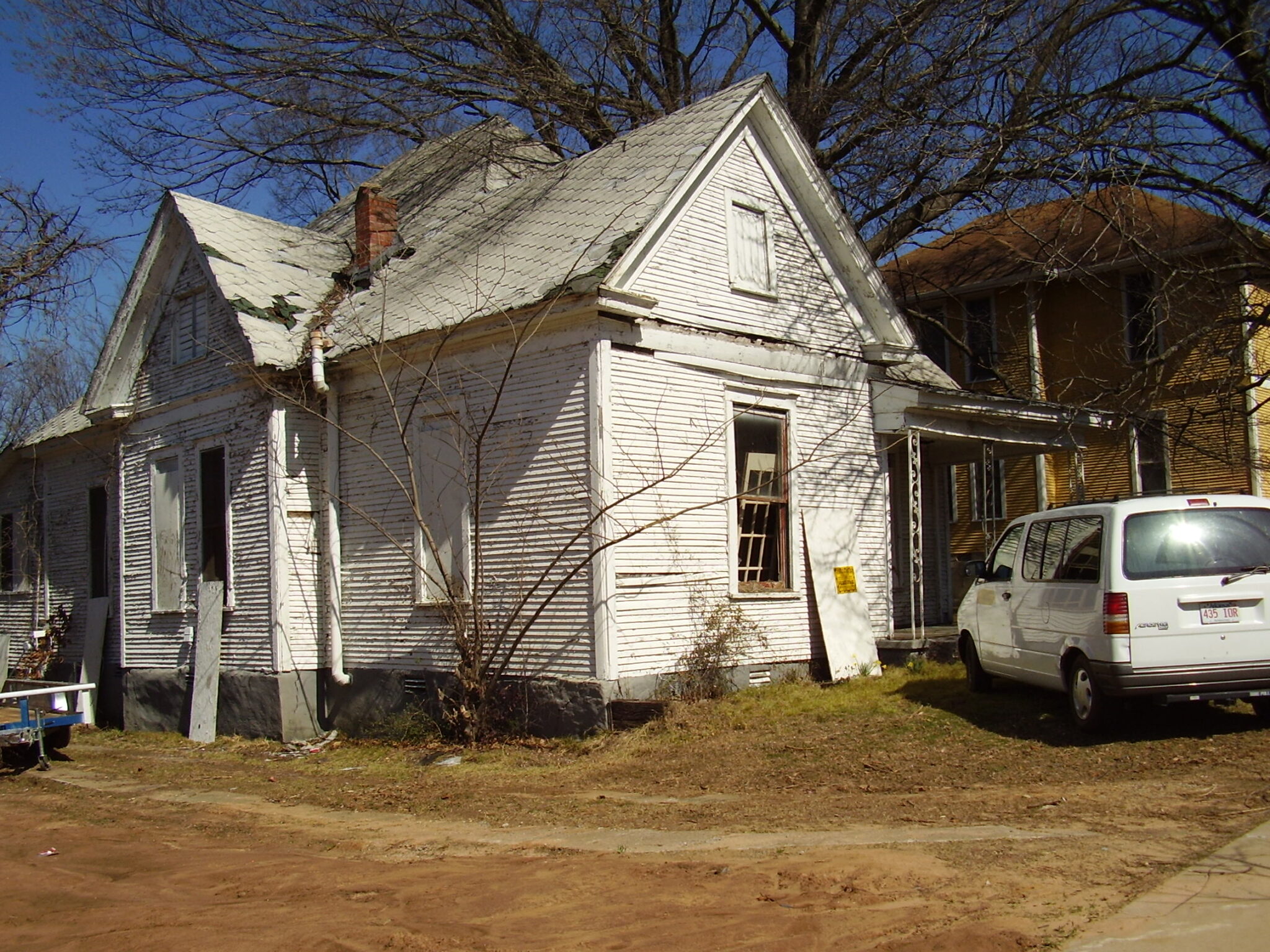 Southwest corner in 2007